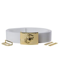 USMC Enlisted Dress White Belt & Waistplate