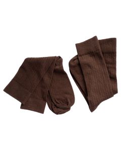 Package of 2-Pair AGSU Socks, Heritage Walnut